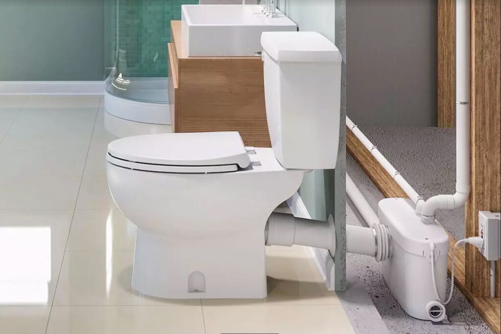 連接淋浴座與洗手台再統一提升汙水排出